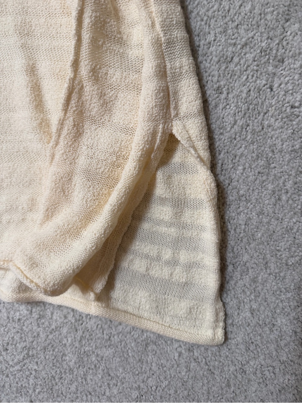 Pilcro Lightweight Cream Knit Pullover - Picture 7 of 9